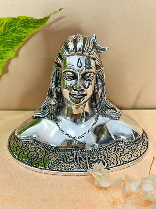 Adiyogi Shiva Idol- Silver