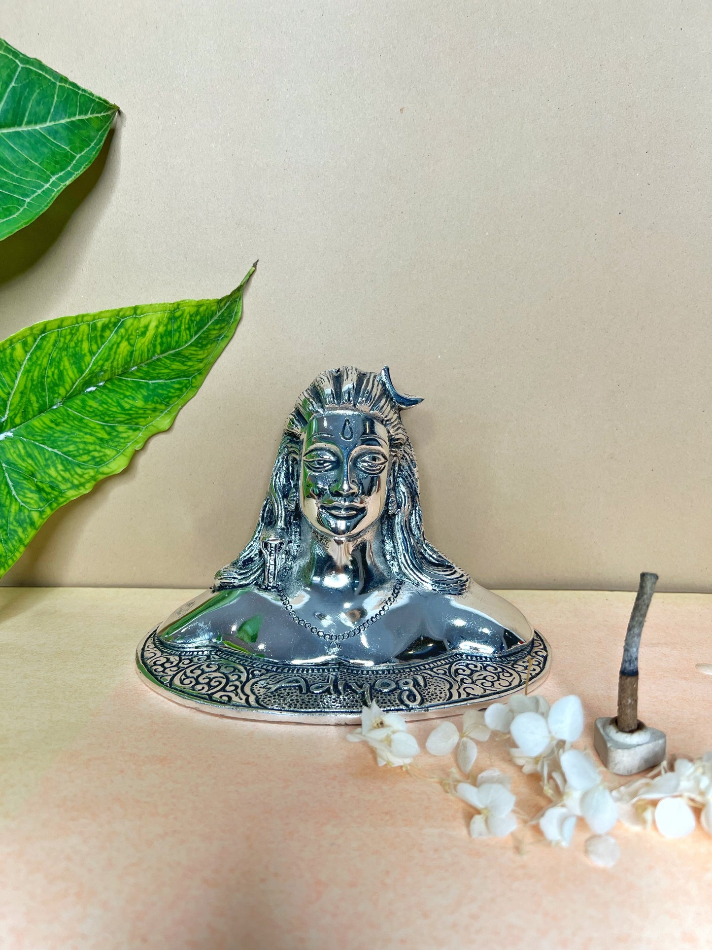 Adiyogi Shiva Idol- Silver